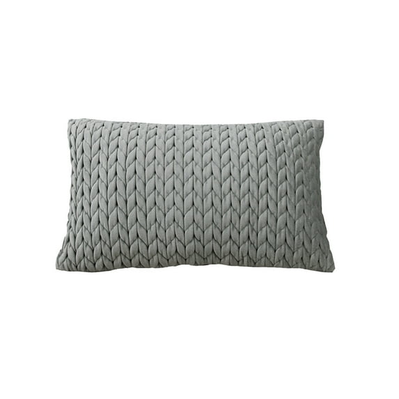 Lilixerw 11.8 x 19.6 inch Solid Soft Stretch Throw Pillow Covers,for Couch Sofa Home Decoration