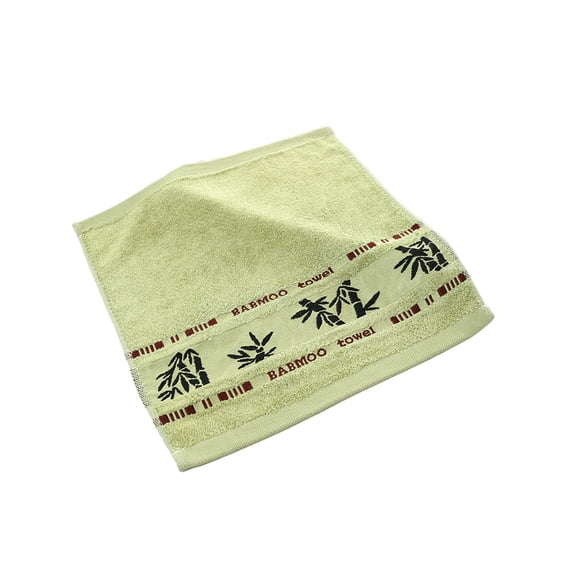 Lilixerw 13.3 x 13.3 inch Hand Towels,Soft Bamboo Pattern Hand Towel,Absorbent & Quick Drying Decorative Hand Towels for Bathroom,Use for Face