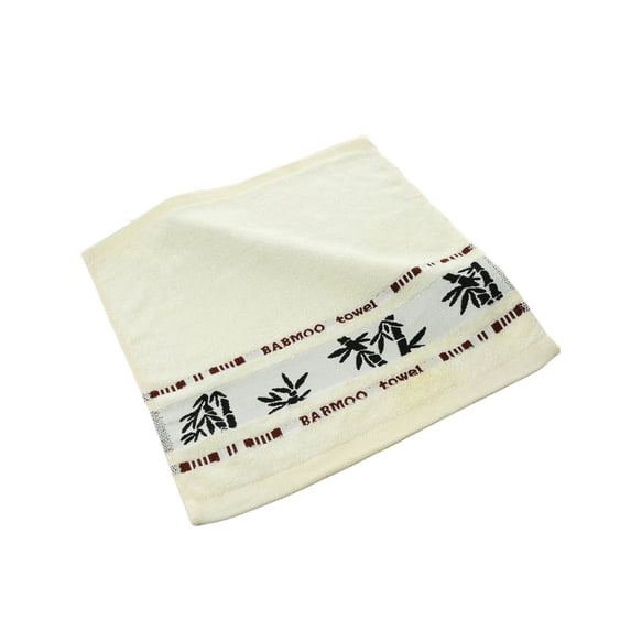 Lilixerw 13.3 x 13.3 inch Hand Towels,Soft Bamboo Pattern Hand Towel,Absorbent & Quick Drying Decorative Hand Towels for Bathroom,Use for Face