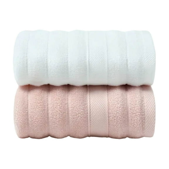 Lilixerw 2 PCS Bath Towels 29.5 x 13.7 inch,100% Cotton,Larger & Lighter Weight,Quicker to Dry,Soft and Absorbent,Perfect for Bathroom and Clean Face