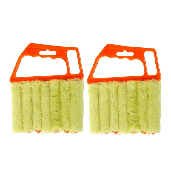 Lilixerw 2pcs Blind Cleaner - Washable Window Blind Cleaner Duster Tool,Hand-Held Blind Duster,7 Finger Blind Duster Brush,for Air Conditioner Wood Blinds Window Dust Dirt