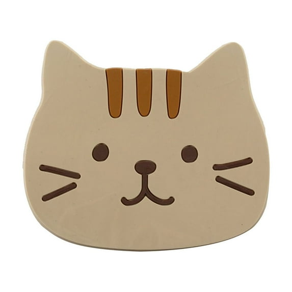 Lilixerw 2pcs Cute Cat Cup Coasters Mats,Flexible Durable Non Slip Hot Pads,for Beverage Drink Beer Wine Glass Tea Home Wedding Registry Gift Idea