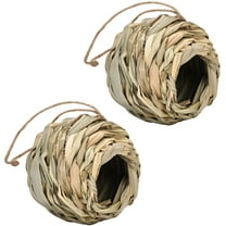 Lilixerw 2pcs Hanging Hummingbird Nest Houses,Round Hummingbird Nesting House,Hanging Bird Hut Hummingbird Nesters,for Garden Patio Lawn Indoor Home Decoration