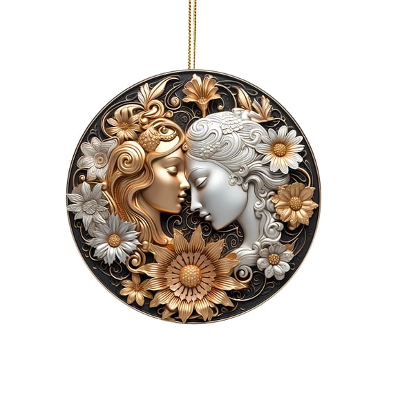 Lilixerw 3.14 inch Christmas Angel Pendant,Acrylic Hanging Ornaments for Xmas Tree Home Wall Holiday Party Gift