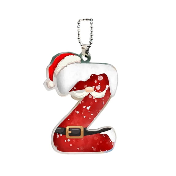 Lilixerw Clearance 3.15 inch Letter Hanging Decoration,Acrylic Christmas Tree Home Party Decoration for Christmas Ornament(Z)