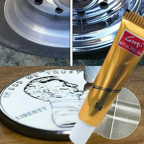 Lilixerw 3pcs Metal Polish Cream,Multifunction Dust & Rust Remover Polisher,Metal Cleaner and Rust Remover Metal Polisher