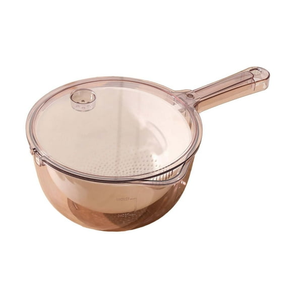 Lilixerw 4 in 1 Colander with Bowl Set,Strainers for Kitchen,Food Strainers and Colanders,Pasta Strainer,Rice Strainer,Fruit Cleaner,Veggie Wash,Salad Spinner,Kitchen Essentials