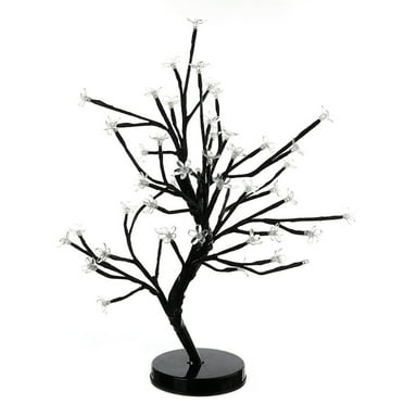 Lilixerw 48 LED Sparkly Fairy Tree Lamp,Warm White, Remote Control,USB/Battery,DIY Bonsai Decor, Festival Decoration Light