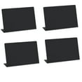 thumbnail image 1 of Lilixerw 4pcs Acrylic Mini Chalkboard Signs,Black Mini Tabletop Chalkboard Signs,for Weddings,Birthday Parties,Message Board Signs,Buffet,Bakery and Retail Label(L-Shaped), 1 of 6