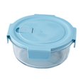 thumbnail image 1 of Lilixerw 5.87 x 2.44 inch Glass Round Bento Box,Salad Container Salad Bowl with Opaque Lid,Dishwasher,Microwave,and Oven Safe,Lunch Box Office Fresh-keeping Box, 1 of 6