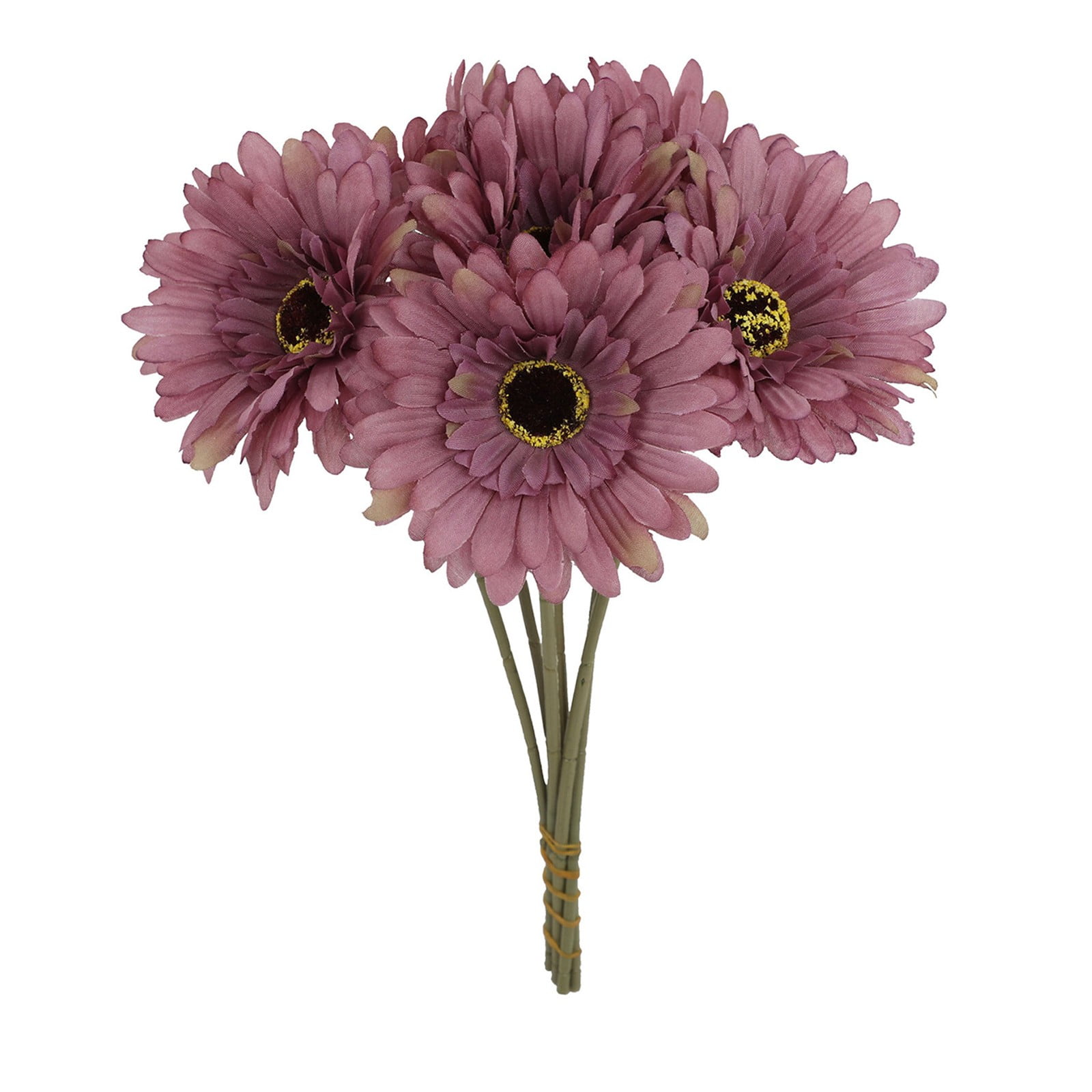 Lilixerw Clearance 6 Bundles Artificial Silk Gerbera Daisy Flowers Bulk