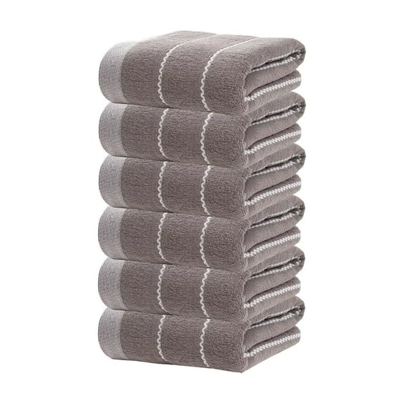 Lilixerw 6 PCS Decorative Hand Towel,Cotton Hand Towel Set,Soft,Absorbent,Durable Quick-Dry Towels for Bathroom Decor,27.1 x 12.6 inch