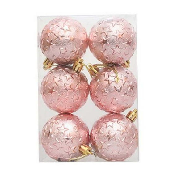 Lilixerw 6pcs Christmas Tree Balls Ornaments for Xmas Tree,Shatterproof Christmas Balls with Tree Ornaments Hooks,for Xmas Holiday Wedding Party Decoration,2024 New Christmas Decoration
