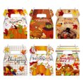 thumbnail image 1 of Lilixerw 6pcs Fall Party Candy Boxes,Thanksgiving Party Treat Boxes,Harvest Party Boxe Pumpkin Maple Leaf Fall Paper Box,for Thanksgiving Autumn Harvest Halloween Birthday Party Decoration, 1 of 9