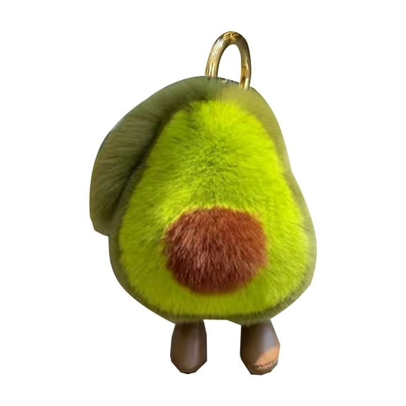 Lilixerw Clearance Adorable Avocado and Fast Food Plush Keychain Collection,Fried Chicken Hamburger French Fries Foodie Gift Ideas