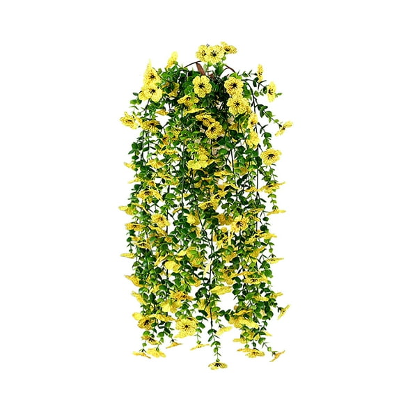 Lilixerw Artificial Hanging Flowers,Fake Hanging Plants Colorful Orchid Flower Bouquet,for Hanging Garden Porch Window Box Outside Decoration