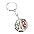 thumbnail image 1 of Lilixerw Auto Parts Metal Key Chain Set,Car Tire Wheel Keychain,Mini Wheel Rim Keyring Keyfob,for Women Men,Universal Fit, 1 of 5