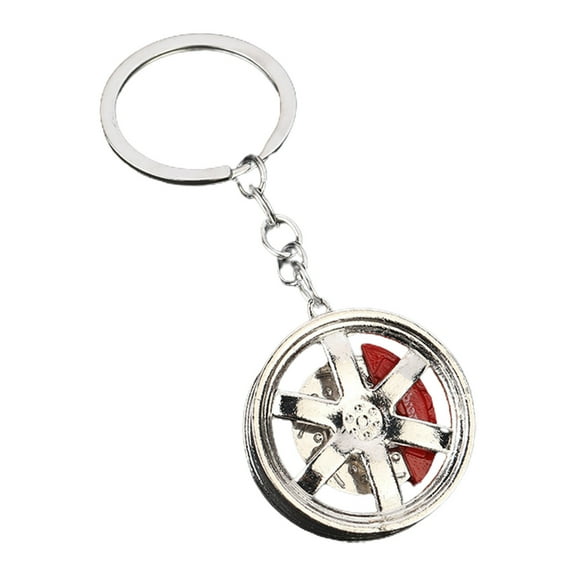 Lilixerw Auto Parts Metal Key Chain Set,Car Tire Wheel Keychain,Mini Wheel Rim Keyring Keyfob,for Women Men,Universal Fit