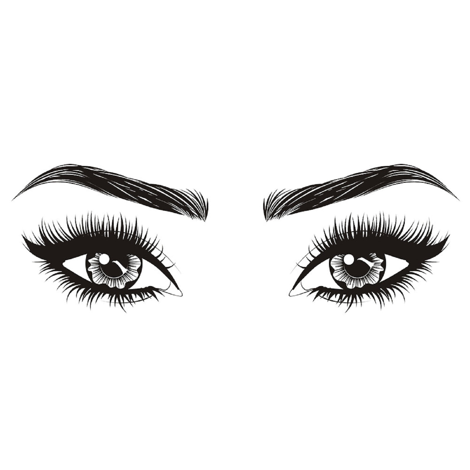 Lilixerw Beautiful Women Eyes Wall Decals,Beauty Eyes Eyelash Wall ...