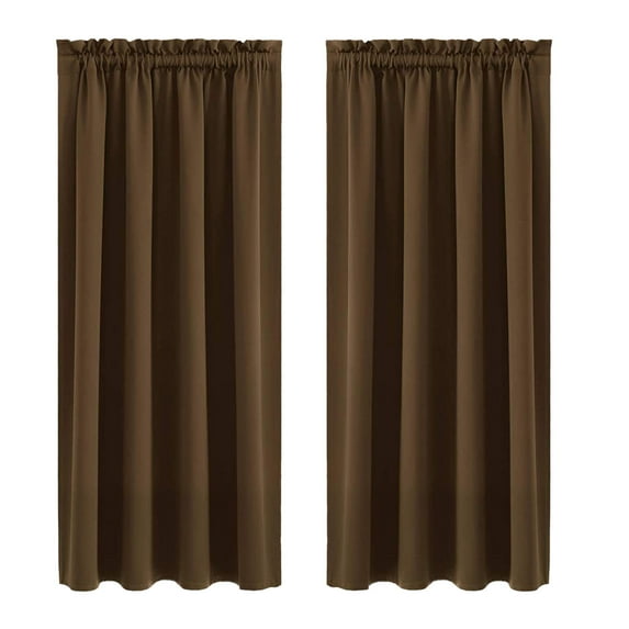 Lilixerw Blackout Curtains Window Treatment Thermal Insulated Solid Color Curtain Room Darkening Curtains Drapes for Bedroom,41.7 x 53.9 inch