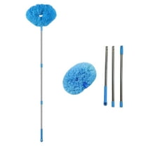Lilixerw Ceiling Fan Cleaner Duster,for Ceiling Fan Blades,Washable Ceiling Fan Duster with Long Pole,Reusable Ceiling Cleaning Duster for High Ceilings, Fans,Furniture,Blinds