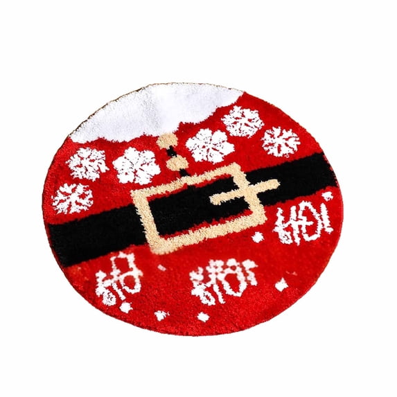 Lilixerw Christmas Candy Rug,Winter Bath Mat Bathroom Rug,Christmas Soft Plush Absorbent Washable Carpet,for Tub Shower Doormat Decor