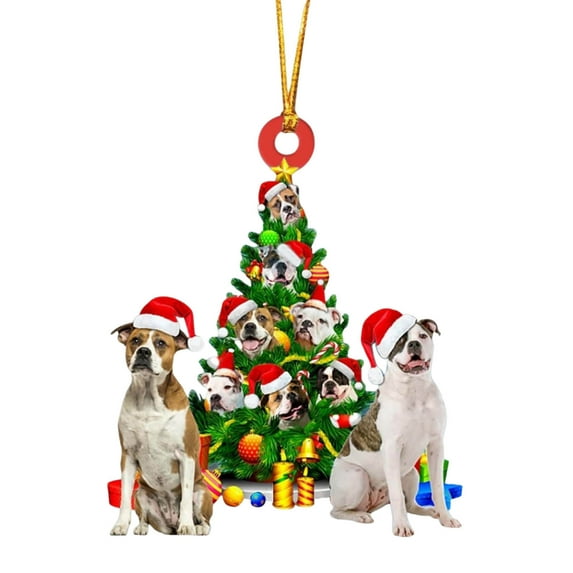 Lilixerw Christmas Dog Ornament Set,Cute Dog Ornaments for Christmas Tree Hanging Pendants