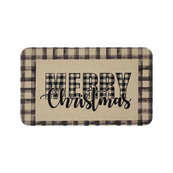 Lilixerw Christmas Kitchen Rug,Gift Merry Christmas Floor Mats,Non-Slip Washable Xmas Area Rug,for Doormat Indoor Home Decor