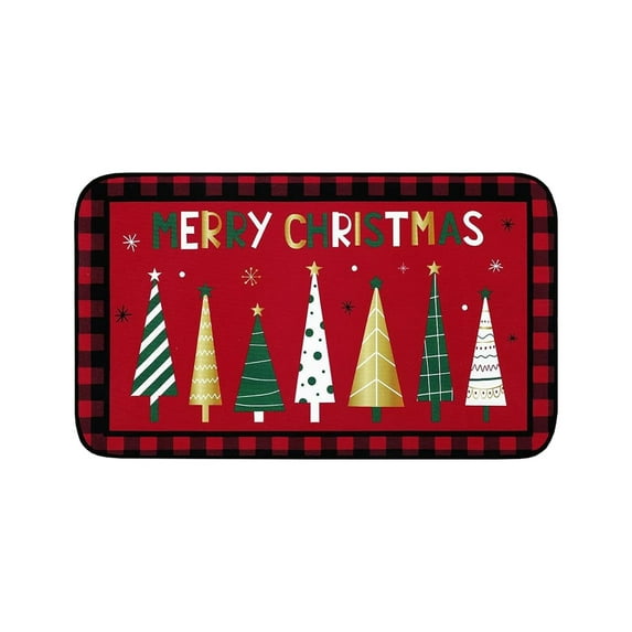 Lilixerw Clearance Christmas Kitchen Rug,Gift Merry Christmas Floor Mats,Non-Slip Washable Xmas Area Rug,for Doormat Indoor Home Decor