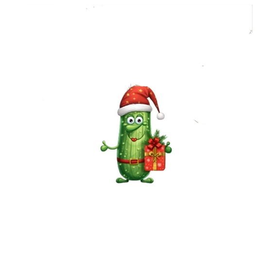 Lilixerw Christmas Pickle Theme Hanging Ornament,Green Cucumber Acrylic Craft Pendant for Christmas Tree Decorations Christmas Ornament