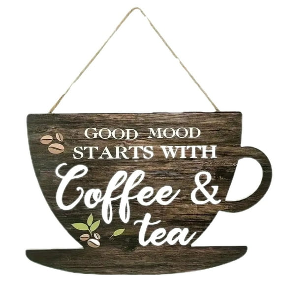 Lilixerw Clearance Coffee Cup Wall Decor,Wood Coffee Sign,for Kitchen Restaurant Shop Decors Accessories