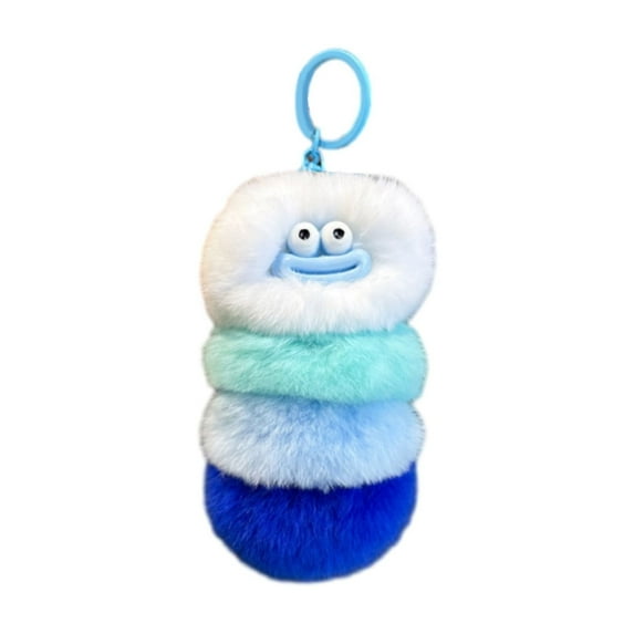 Lilixerw Cute Keychain Caterpillar Plush Keychain Accessories,Kawaii Keychains,for Backpacks,Bags,Purse,Phone,Car Key Ring,Birthday Christmas Valentines Day New Year Gifts for Men Women