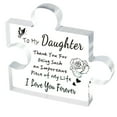 thumbnail image 1 of Lilixerw Daughter Gift from Mom Dad Acrylic Puzzle Plaque,Mothers Day Birthday Graduation Gifts for Daughter,Desk Decorations,Anniversary Wedding Card Gifts for Daughter, 1 of 4