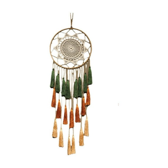 Lilixerw Dream Catcher Wall Decor,Large White Dreamcatcher Wood Beads Boho Wall Hanging,Handmade Tassels Ornament Room Decor,for Girls Bedroom Living Room Weddings