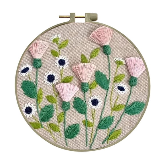 Lilixerw Embroidery Starter Kit,Hand-made Cross Stitch Kit for Beginners