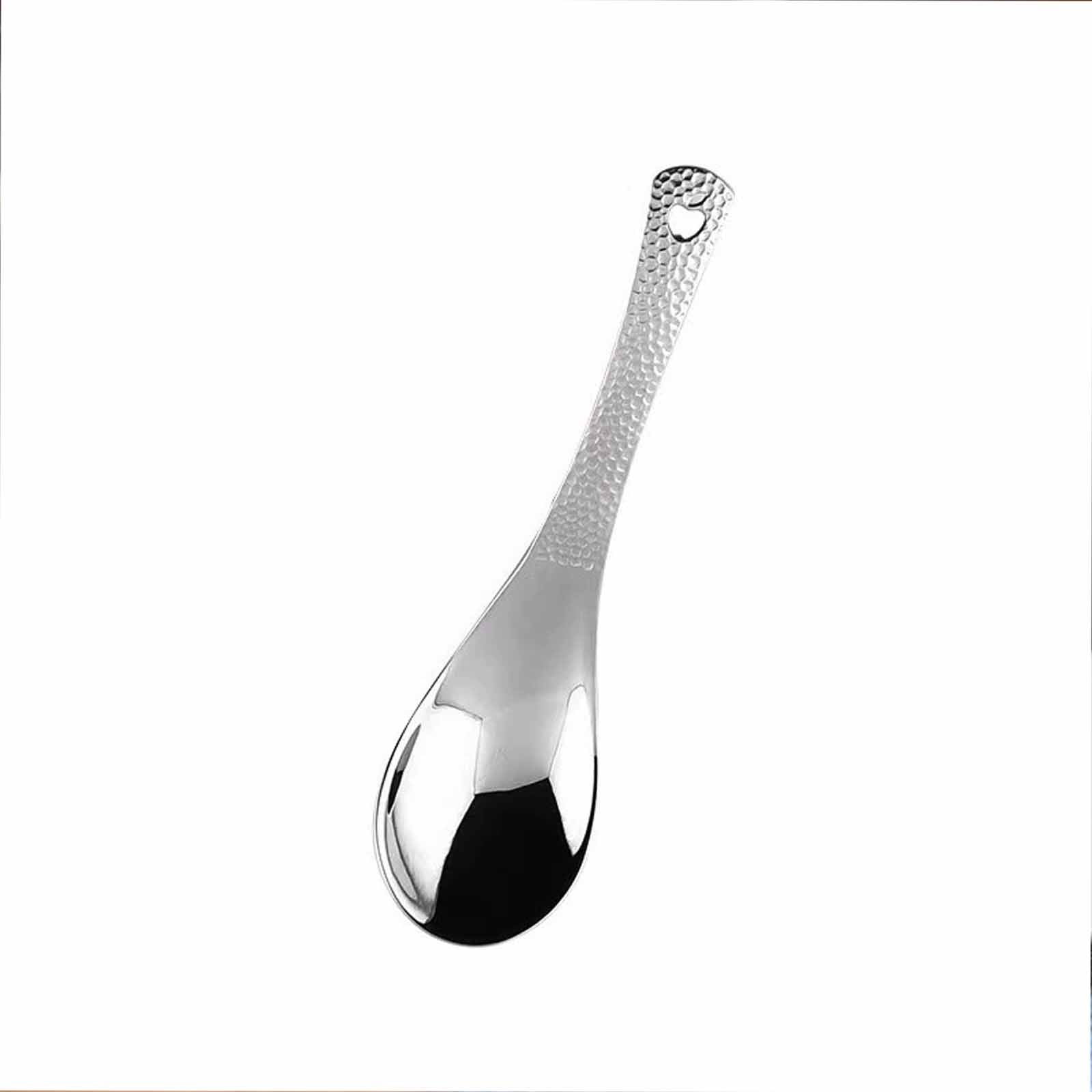 Lilixerw Ergonomic Serving Stainless Steel Big Rice Spoon,Solid Spoons ...