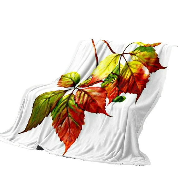 Lilixerw Clearance Fall Decoraitve Throw Blanket,Thanksgiving Autumn Maple Leaf Throw Blanket,Cute Soft Cozy Lightweight Warm Fuzzy Plush Fleece Blankets and Throws,for Couch Sofa Bed Living Room