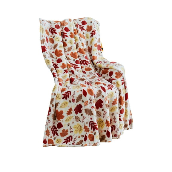 Lilixerw Fall Leaves Throw Blanket Gifts for Women Girls Boys,Super Soft Cozy Smooth Lightweight,Autumn Blankets Maple Leaf Decoration,for Home Bedroom Sofa Thanksgiving Day