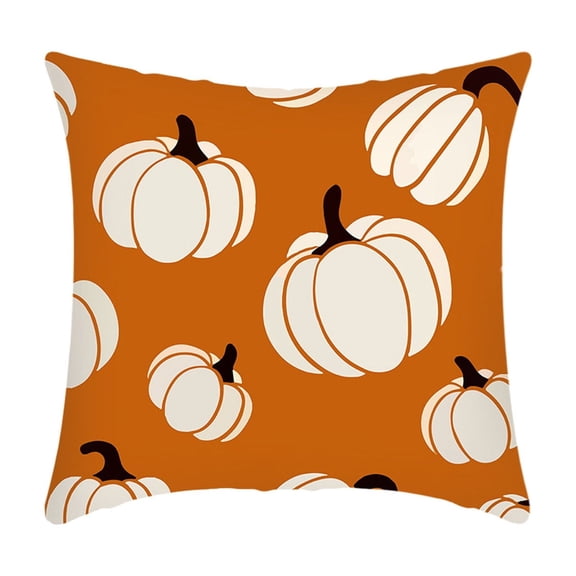 Lilixerw Fall Pillow Covers,Pumpkin Maple Leaf Pattern Decorative,Throw Pillows Autumn Thanksgiving Cushion Pillow Covers,for Sofa Couch Outdoor Decor