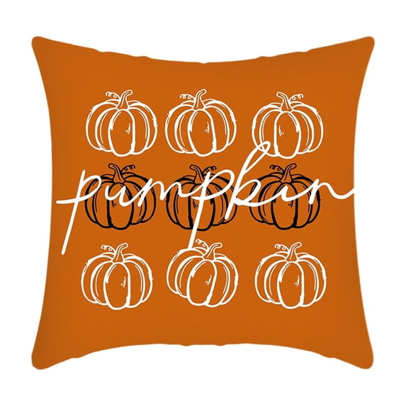 Lilixerw Fall Pillow Covers,Pumpkin Maple Leaf Pattern Decorative,Throw Pillows Autumn Thanksgiving Cushion Pillow Covers,for Sofa Couch Outdoor Decor