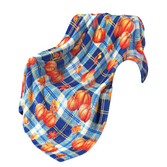 Lilixerw Clearance Fall Throw Blanket Autumn Harvest Pumpkin Blanket,Fall Maple Leaf Blanket Super Soft Throw Blanket,Lightweight Fluffy Plush Bed Blanket,for Autumn Thanksgiving Decorations