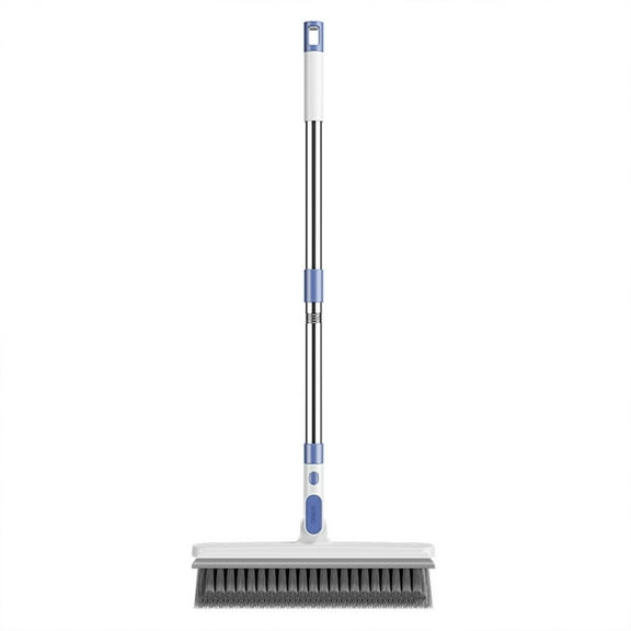 Lilixerw Floor Scrub Brush with Long Handle,Scrape and Heavy-Duty Stiff Bristle Scrubber Brush for Cleaning Shower Bathroom,Patio,Garage,Kitchen,Wall and Deck