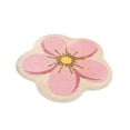 thumbnail image 1 of Lilixerw Flower Rug Round 23.6 x 23.6 inch,Pink Circle Rug for Bedroom Living Room Washable Floral Rug No Slip Soft Rug, 1 of 6