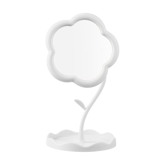 Lilixerw Flower-Shaped Makeup Mirror,for Desk Vanity Mirror,for Bedroom Living Room and Minimal Spaces Room Decor Home Decorations