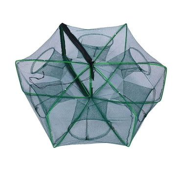 Lilixerw Foldable Fishing Trap,Auto-Foldable Strengthened Fishing Trap Net for Crab Crayfish Fish