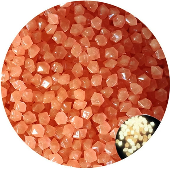 Lilixerw Glow Pebbles,200pcs Glowing Rocks for Outdoor Decor,Garden Lawn Yard,Aquarium,Walkway,Fish Tank,Pathway,Luminous Pebbles