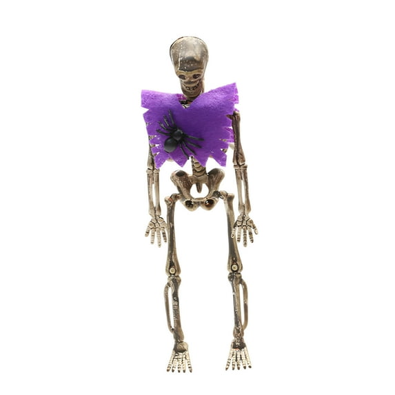 Lilixerw Halloween Skeleton,Full Body Skeleton with Posable Movable Joints,for Haunted House Props Decorations and Halloween Party Decoration Photo Prop Indoor and Outdoor Use
