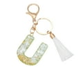 thumbnail image 1 of Lilixerw Initial Letter Keychains with White Tassel,Cute Key Chains,Letter Keychain,for Key Handbag Backpack, 1 of 3