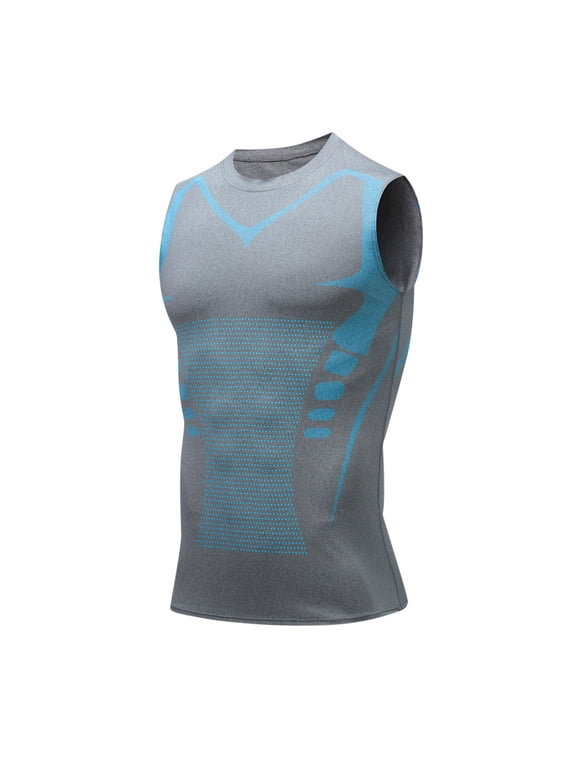 Ionic Shaping Vest,Compression Shirts Slimming Body Shaper Ionic Vest for Men(XL)