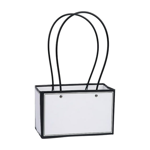 Lilixerw Kraft Flower Gift Bags Bouquet Paper Bags with Handle,Waterproof Bouquet Gift Box Empty Bouquet Bags for Flowers,Rectangle Packaging Wrap Bags,for Valentine's Day Mother's Day Gift